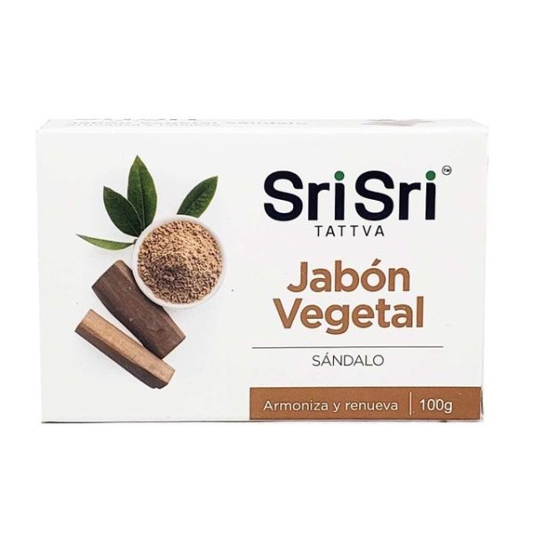 SRI SRI AYURVEDA JABÓN VEGETAL SÁNDALO X 100GR