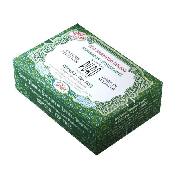 BOTI K SHAMPOO SÓLIDO ROMERO TEA TREE - SIN SULFATOS, SIN SCI X 45GR