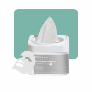 mary & may mascara facial niacinamide vitamin c brightening mask