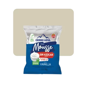 alfajor cerro azul mousse vainilla sin azúcar