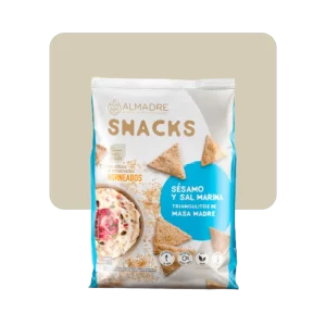 almadre snacks sésamo y sal marina