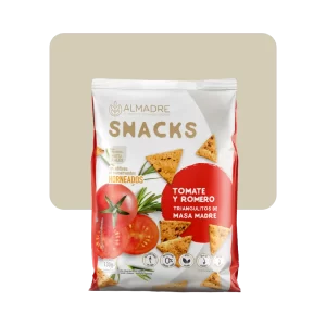 almadre snacks tomate y romero