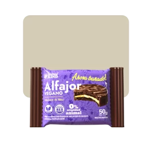 animal kind alfajor vegano pasta de maní con cobertura