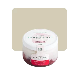 beaudroit yogurt entero pulpa de frutilla