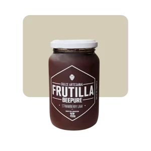beepure mermelada frutilla con azúcar premium