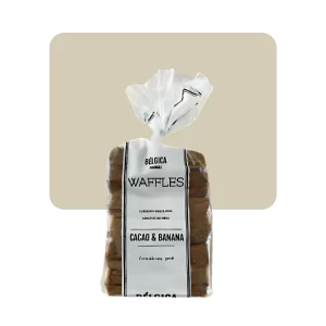 belgica waffles cacao y banana 6u