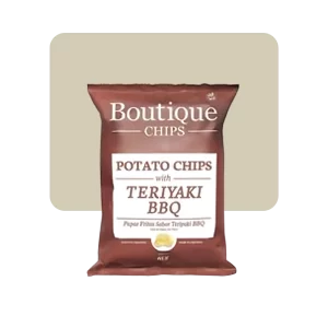 boutique chips potato teriyaki bbq