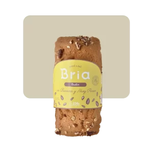 bria budín con banana y nuez pecan