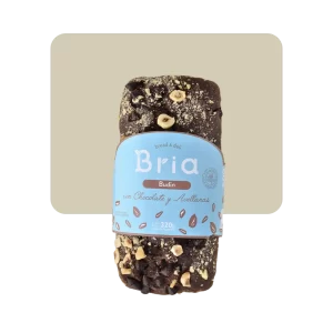 bria budín con chocolate y avellanas