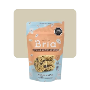 bria crunchy snacks avena y quinoa cookies