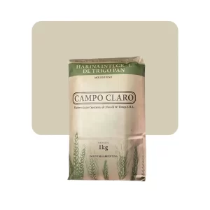 campo claro harina integral orgánica 500 grs