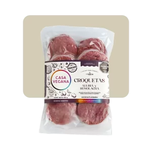 casa vegana croquetas alubia y remolacha 8u