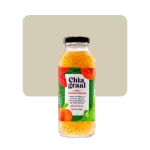 chia graal jugo con chia naranja y durazno