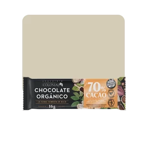 colonial chocolate orgánico 70% cacao 16gr