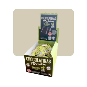 colonial chocolatinas 70% cacao sin azúcar 1u