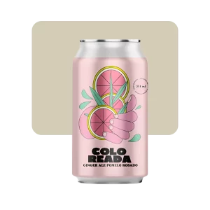 coloreada ginger ale pomelo rosado
