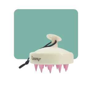 coony masajeador de cuero cabelludo rosa - scalp therapy massager