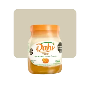 dahi yogur firme descremado durazno