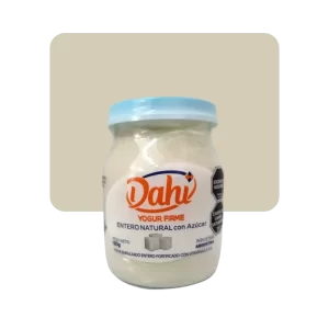 dahi yogur firme entero natural con azúcar
