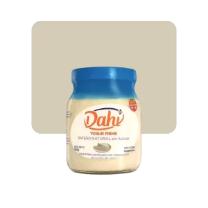 dahi yogur firme entero natural sin azúcar