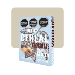 delicel cereal relleno de chocolate
