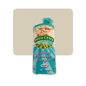 dhum crack galletas de arroz sin sal