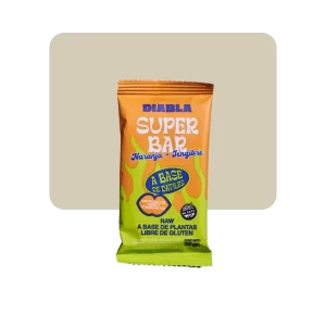 diabla super barra de naranja y jengibre