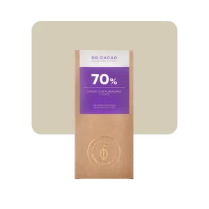 Dr Cacao 70% con Almendras y Coco
