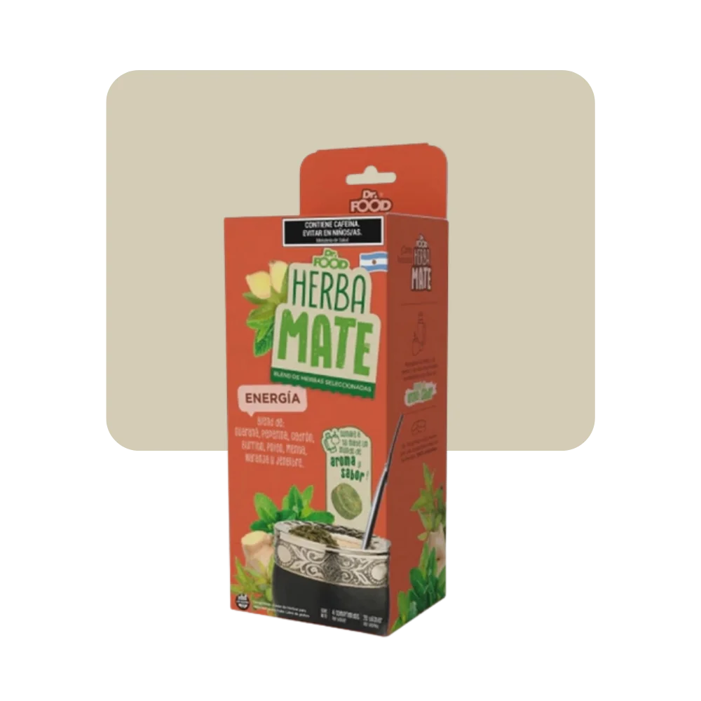 dr food herba mate blend de hierbas - energía