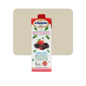 el bolsón jugo frutos rojos con stevia 1lt