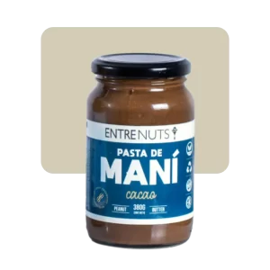 entre nuts pasta de mani sin azucar de cacao