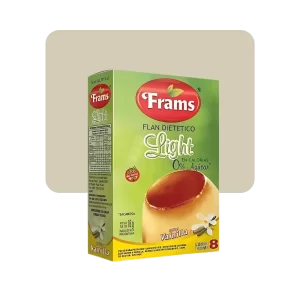 frams flan dietético light dulce leche