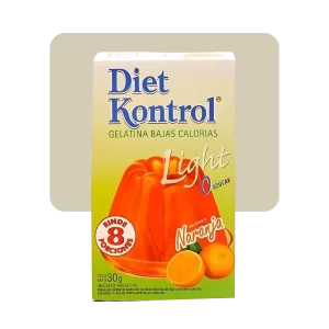 diet kontrol gelatina light naranja
