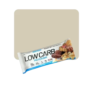 gentech low carb protein bar maní