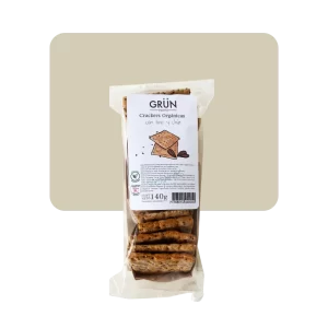 grun crackers orgánicas con lino y chia
