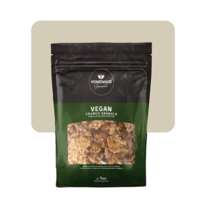 homemade vegan crunch granola sin azúcar