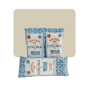italika raw vegan bar dátiles y frutos secos sin azúcar