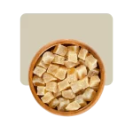 jengibre en cubos deshidratados y glaseados