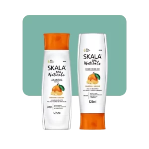 kit skala shampoo + acondicionador mandarina y jengibre