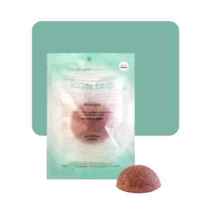 konjac esponja facial roja rosácea y antiage