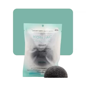 konjac facial bamboo charcoal para piel grasa y acneica