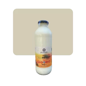 la choza yogurt orgánico bebible entero durazno 500ml