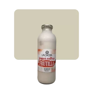 la choza yogurt orgánico bebible frutilla 500ml