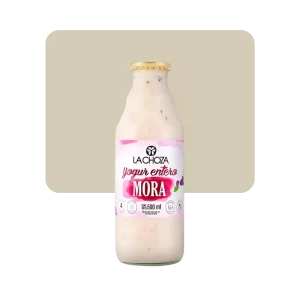 la choza yogurt orgánico bebible mora 500ml
