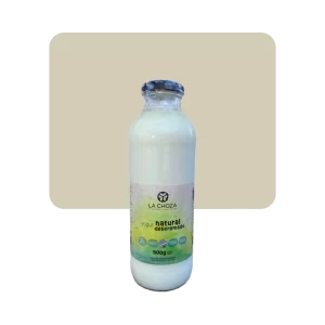 la choza yogurt orgánico natural descremado 500ml
