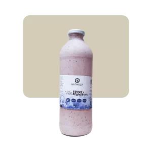 la choza yogurt orgánico sauco y arándanos 1lt