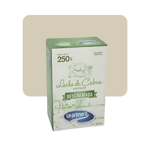 la primera leche de cabra descremada en polvo