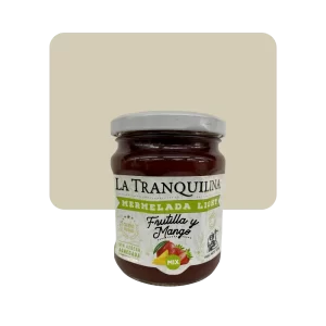 la tranquilina mermelada sin azúcar de mango y frutilla