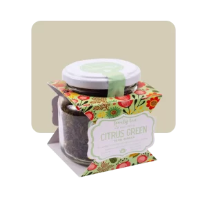 lovely tea heredia frasco hebras citrus green