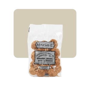 maría e galletas ciruelas, pasas, peras, nueces
